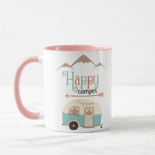 Happy Camper Cute RERV Mok (Links)