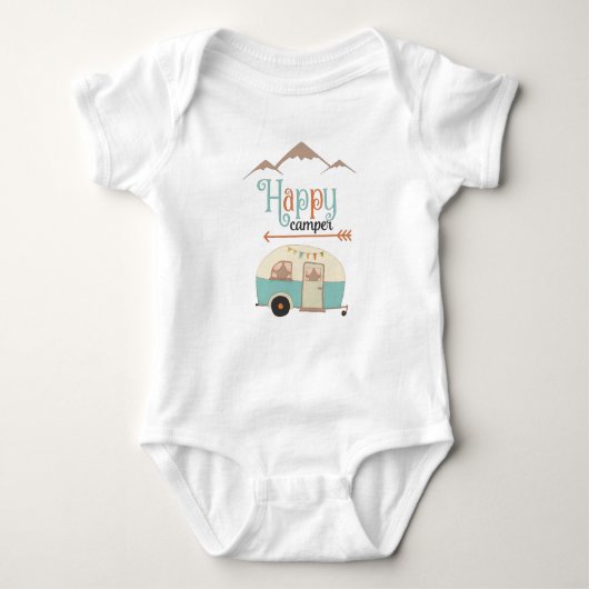 Happy Camper Cute RERV Romper (Voorkant)