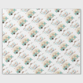 HAPPY CAMPER Cute Retro RV Cadeaupapier (Vlak)