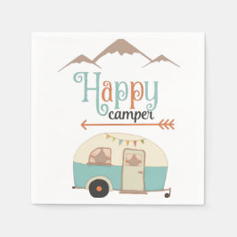 HAPPY CAMPER Cute Retro RV Servet