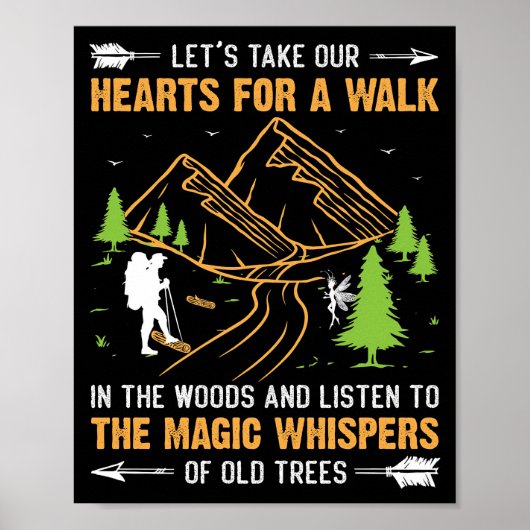 Happy Camper de Magic Whispers van oude bomen Poster (Voorkant)