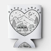 Happy Camper Doodle Blikjeskoeler (Achterkant)