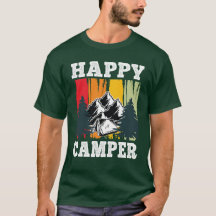 Happy Camper Funny Camping Cool Hiking Graphic
