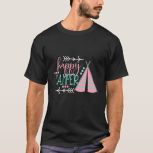 Happy Camper Funny Camping Design for Kids Funny B T-shirt
