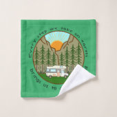 Happy camper - Graphique Vanlife #6 (Gant de toilette)