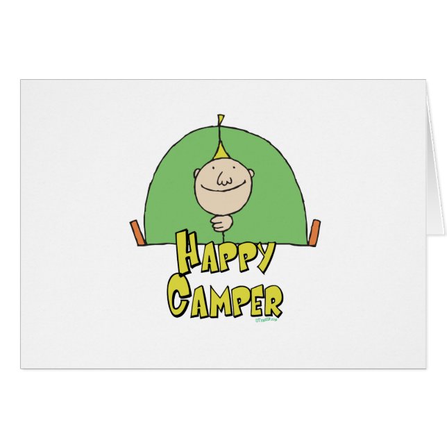 Happy Camper Guy (Voorkant Horizontaal)