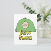 Happy Camper Guy Briefkaart (Staand voorkant)