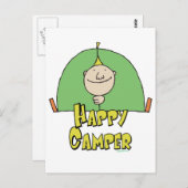 Happy Camper Guy Briefkaart (Voorkant / Achterkant)