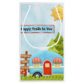 Happy Camper - Happy Trails voor je cadeautas (Achterkant)