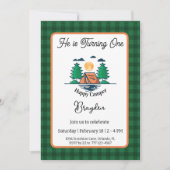 Happy Camper Invitation Kids Birthday Party Card (Devant)