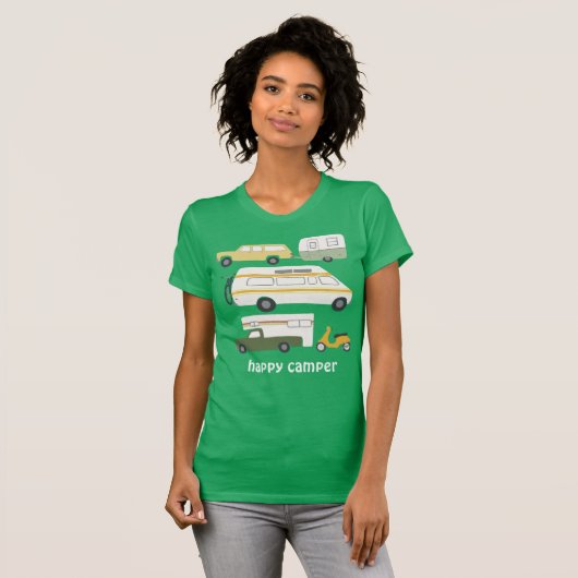 HAPPY CAMPER kampeerwagen RV CUSTOM T-shirt