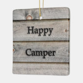 Happy Camper Keramisch Ornament (Links)