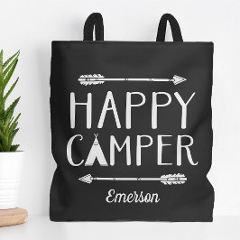Happy Camper Kinderen Monogrammed Draagtas