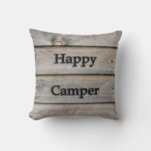 Happy Camper Kussen (Voorkant)