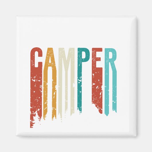 Happy camper magneet (Voorkant)