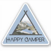 Happy Camper - Mountain River sticker (Voorkant)