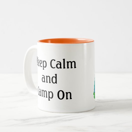 Happy Camper Mug à deux tons (Devant gauche)