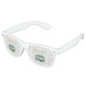 Happy Camper Personnalité Lunettes de soleil rétro (Angulaire)