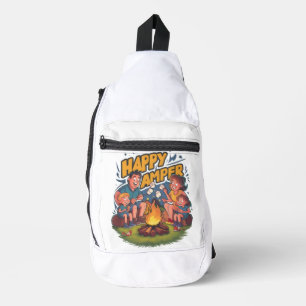 Happy Camper Peuter T-shirt (2) Sling Bag