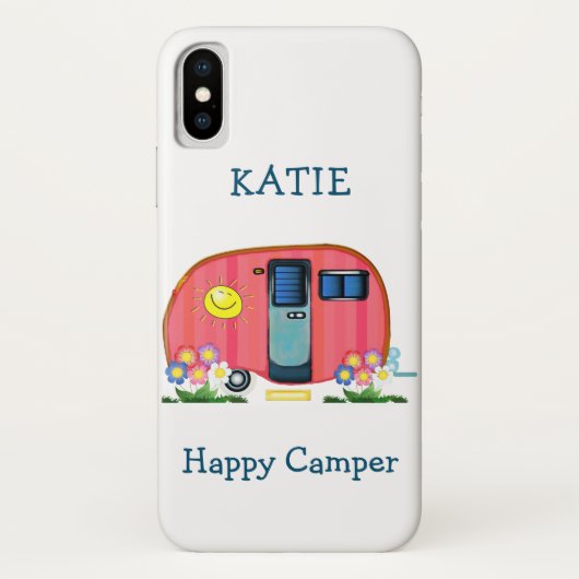Happy Camper Pink Shasta Trailer Case-Mate iPhone Case (Achterkant)