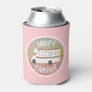 Happy Camper Rainbow RV Sunset Motorhome RV Blikjeskoeler