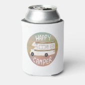 Happy Camper Rainbow RV Sunset Motorhome RV Blikjeskoeler (Blikje Achterkant)