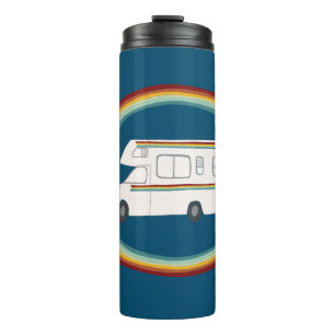 Happy Camper Rainbows RV Whimsical Motorhome RVing Thermosbeker