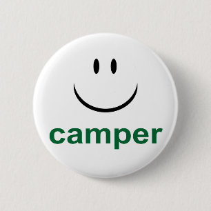 Happy Camper Ronde Button 5,7 Cm