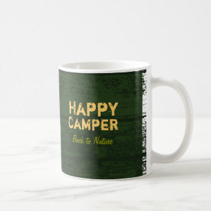 Happy Camper Rustic Custom Camping Mok