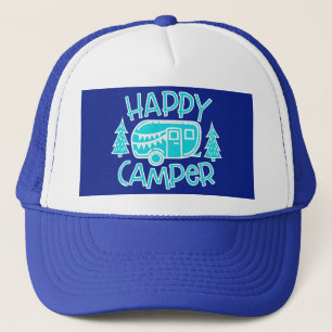 Happy Camper RV Life Travel Motorhome Trucker Pet