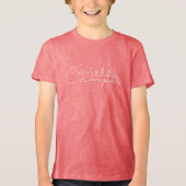 Happy Camper Silhouette Tri-Blend Shirt (Voorkant)