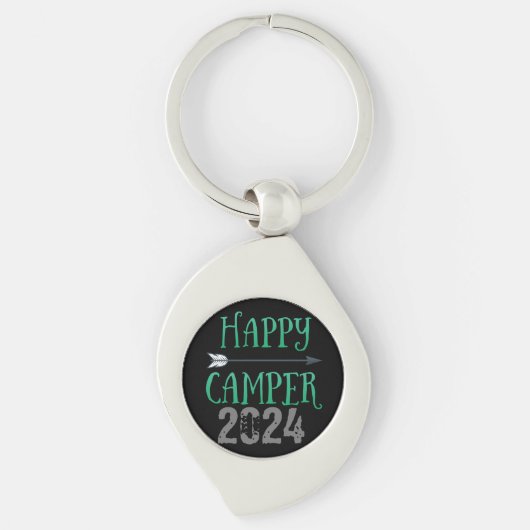 Happy Camper Sleutelhanger (Voorkant)