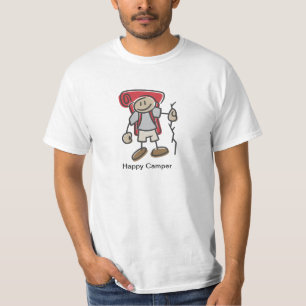 Happy Camper Stick Figuur T-shirt
