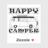Happy Camper Sticker - Camping Van Decal (Feuille)