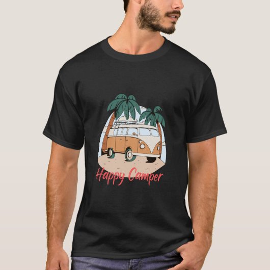 Happy camper t-shirt (Voorkant)