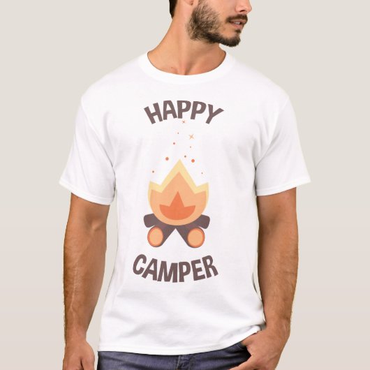 Happy Camper T-shirt (Voorkant)