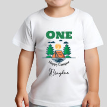 Happy Camper T-Shirt Kinderverjaardagsfeestje