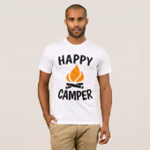 HAPPY CAMPER, T-shirts de camping (Devant entier)