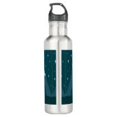 Happy Camper Tent and Mountains Personalised Waterfles (Achterkant)