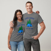 Happy Camper, Tent, bewerk tekst, T-Shirt (Unisex)