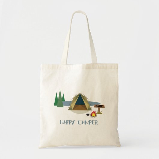 Happy Camper Tote Bag (Voorkant)