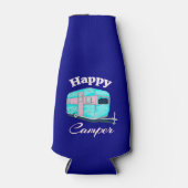 Happy Camper Trailer Camping Flesjeskoeler (Voorkant)