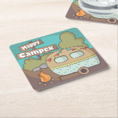 Happy Camper Trailer Onderzetter (Schuin)