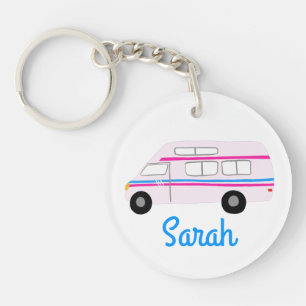 HAPPY CAMPER Van RV Motorhome Campervan CUSTOM Sleutelhanger