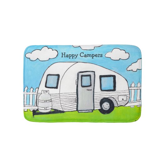 Happy Campers Badmat (Voorkant)