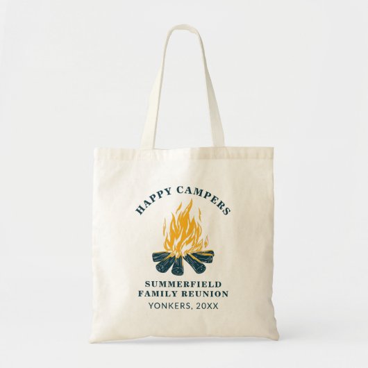 Happy Campers Camping Family Vacking Trip Tote Bag (Voorkant)