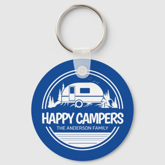 Happy Campers Camping Sleutelhanger (Voorkant)