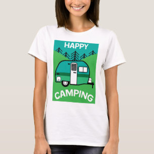 Happy Campers Caravaner Camper Sierkussen Mu T-shirt