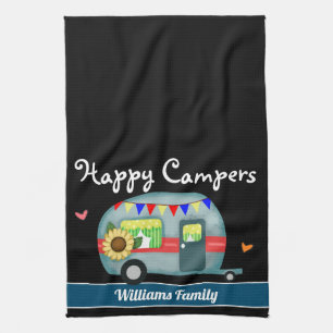 Happy Campers Familienaam Theedoek