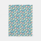 Happy Campers Fleece Deken (Voorkant)